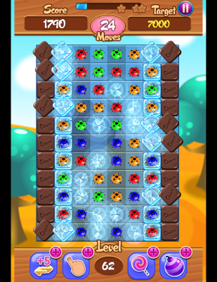 Screenshot of the application Ladybug Three in a Row Kids Adventure - #6