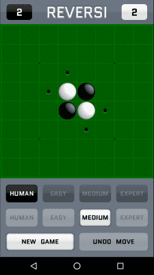 Screenshot of the application Reversi - #1