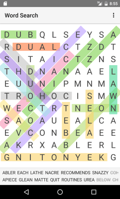 Screenshot of the application Melimots Word Search - #2