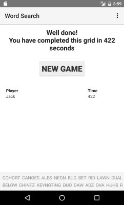 Screenshot of the application Melimots Word Search - #4