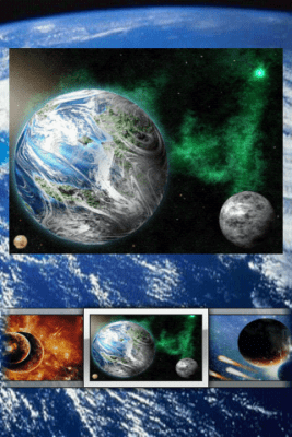 Screenshot of the application Cosmos and Planets Puzzle - #2