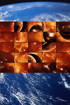Screenshot of the application Cosmos and Planets Puzzle - #4