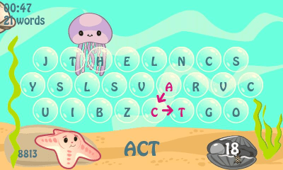 Screenshot of the application Spelling Sea Word Game - #2