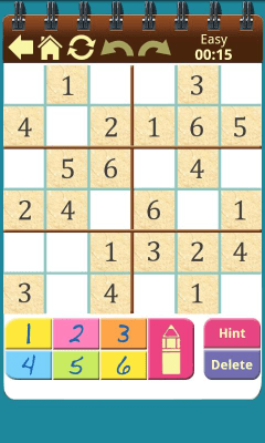Screenshot of the application Sudoku Shelf - #4