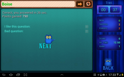 Screenshot of the application Jeopardy! Quiz - #4
