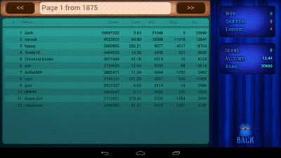 Screenshot of the application Jeopardy! Quiz - #8