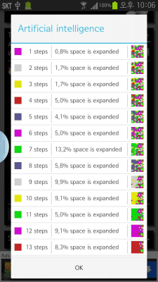 Screenshot of the application FloodIt with AI - #3