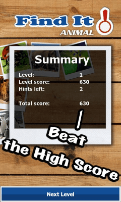 Screenshot of the application Find It 2 - #5