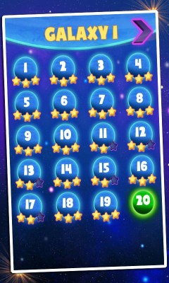 Screenshot of the application Galaxy - #4