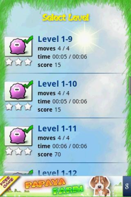 Screenshot of the application Push Roll - #3