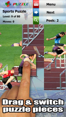 Screenshot of the application Sports puzzles - #3