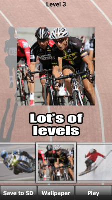 Screenshot of the application Sports puzzles - #5