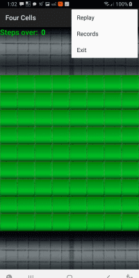 Screenshot of the application Four Cells (Lights Out) - #5