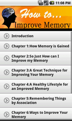 Screenshot of the application How To Improve Memory - #1