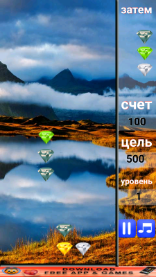 Screenshot of the application Stack of Diamonds - #1