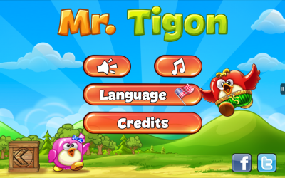 Screenshot of the application Mr. Tigon - Block the Birds - #1