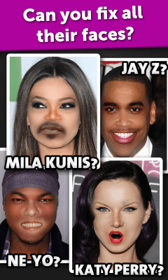 Screenshot of the application Celebrity Face Mania - #3