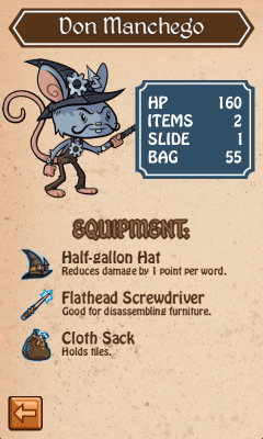 Screenshot of the application Spellwood Lite - #5