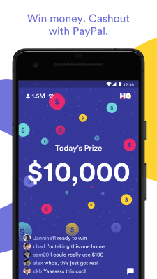 Screenshot of the application HQ - Trivia & Words - #3