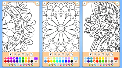 Screenshot of the application Mandala Coloring Book - #7