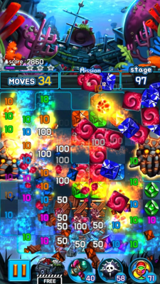 Screenshot of the application Jewel Kraken: Match3 puzzle - #7