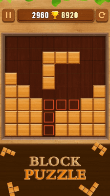 Screenshot of the application Wood Block Puzzle - #1