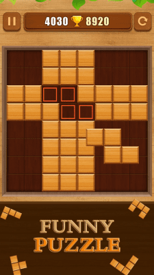 Screenshot of the application Wood Block Puzzle - #3