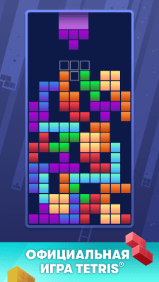 Screenshot of the application Tetris - #1