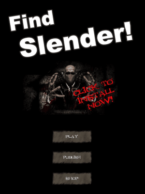 Screenshot of the application Find the Slender - #1