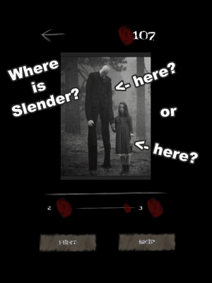 Screenshot of the application Find the Slender - #2