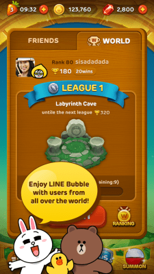 Screenshot of the application LINE Bubble! - #5