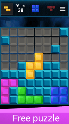 Screenshot of the application Quadris (Tetris blocks) - #1