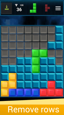 Screenshot of the application Quadris (Tetris blocks) - #2