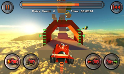 Screenshot of the application Jet Car Stunts Lite - #4