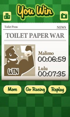 Screenshot of the application Paper Racing - #3