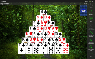 Screenshot of the application 250+ Solitaire Collection - #8