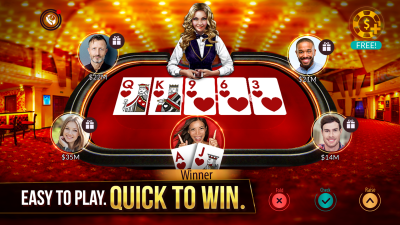 Screenshot of the application Zynga Poker – Texas Holdem - #1