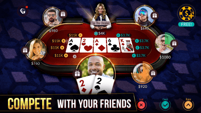 Screenshot of the application Zynga Poker – Texas Holdem - #4
