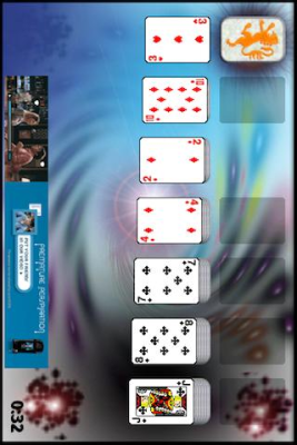 Screenshot of the application High Energy Solitaire - #2