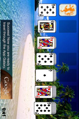 Screenshot of the application Beautiful beaches in Solitaire - #1