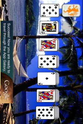 Screenshot of the application Beautiful beaches in Solitaire - #2