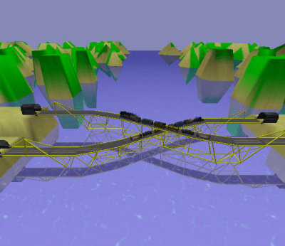 Screenshot of the application Bridge Construction Set - #3