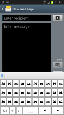 Screenshot of the application Character Keyboard & TextArt - #7