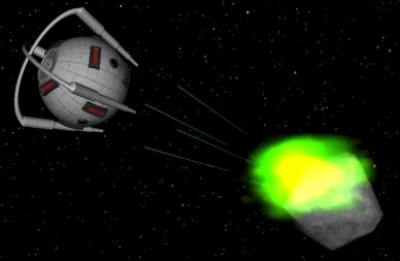 Screenshot of the application 3D Asteroids - #1