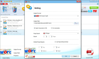 Screenshot of the application docXConverter - #1