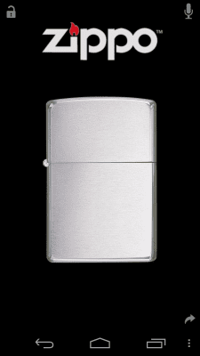 Screenshot of the application Virtual Zippo Lighter - #1