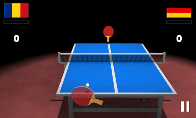 Screenshot of the application Virtual Table Tennis 3D - #2