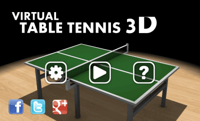 Screenshot of the application Virtual Table Tennis 3D - #4