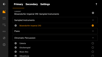 Screenshot of the application Mini Piano Lite - #5