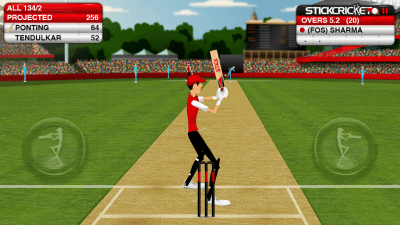 Screenshot of the application Stick Cricket - #1